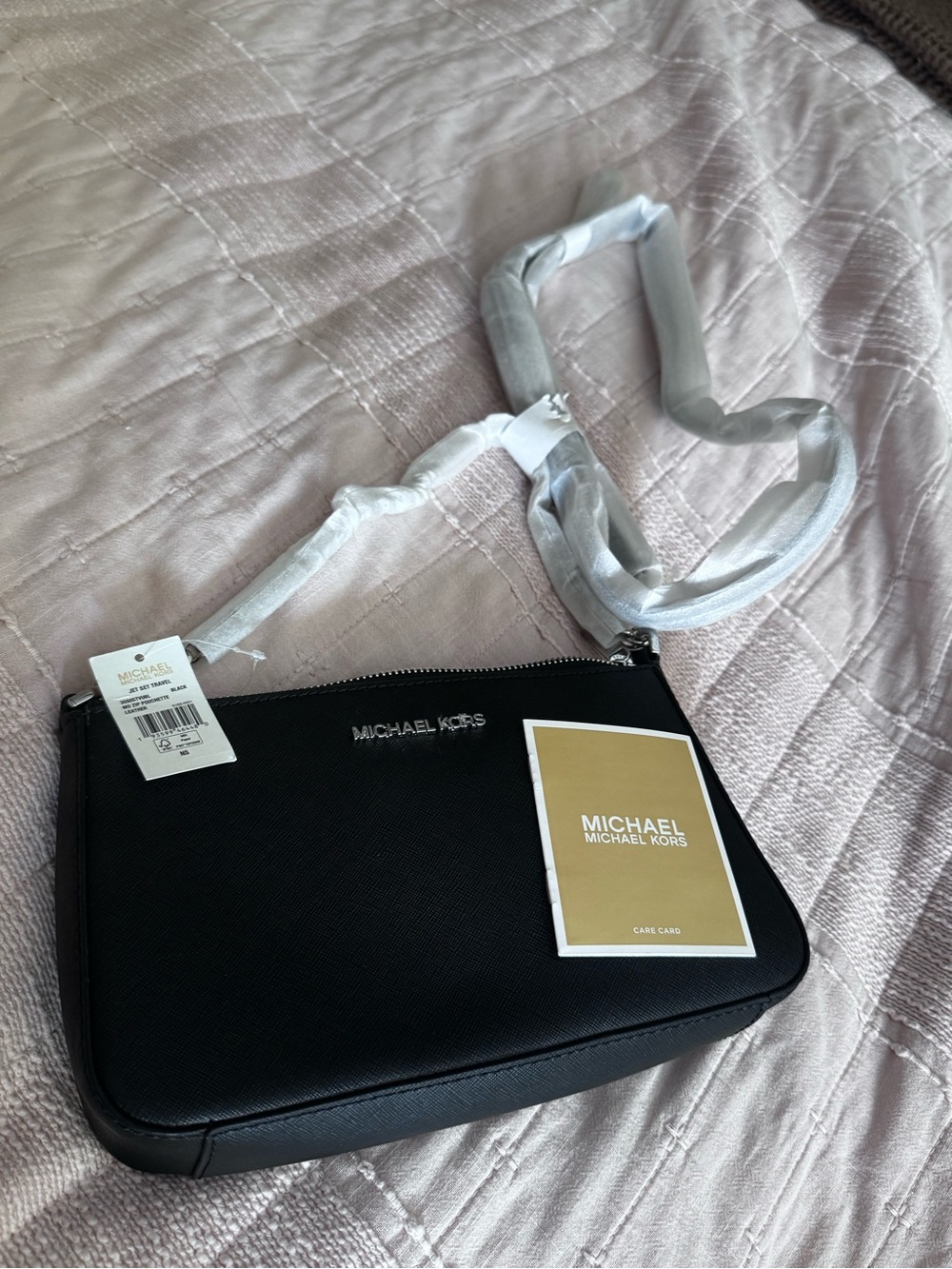Michael Kors Black Saffiano Crossbody Belt Bag - Picture 6 of 8
